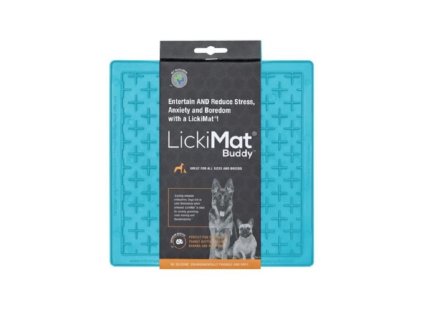 LickiMat Buddy lizacia podlozka 20x20cm tyrkysova 9349785000630