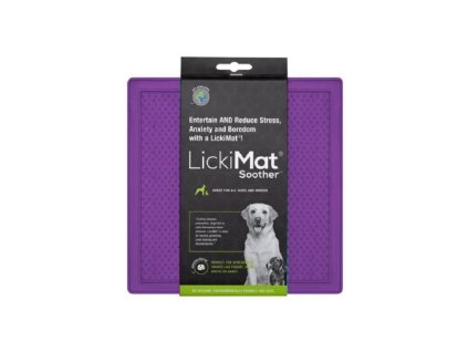 LickiMat Soother lizacia podlozka 20x20cm fialova 9349785005017