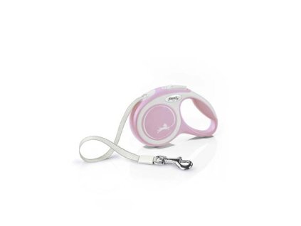 Vodítko Flexi New Comfort páska XS 3 m svetloružové (do 12 kg)