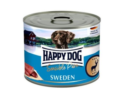 Happy Dog konz. jeleň Sensible Sweden Wild Pur 200 g