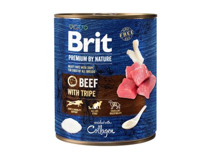 brit premium by nature beef with tripes 800 g konzerva pre psov 8595602538003