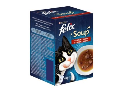 felix soup 6 x 48 g polievky s hovadzim kuratom a jahnacim 7613036631952