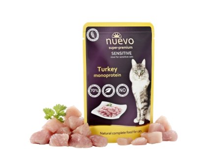 Nuevo Cat kapsička monoprotein turkey - 85g