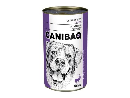 canibaq classic konzerva pes zverina 1250 g 8595237009091