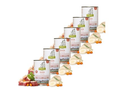 Isegrim Dog Adult Duck with Parsnip, Sea Buckthorn & Wild Herbs balenie 6 x 800 g Konzerva