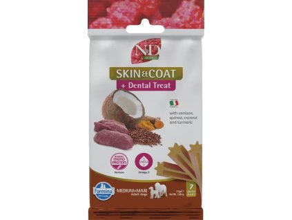Pamlsok Farmina Quinoa Dog Skin Coat Venison Adult medium & maxi 100g