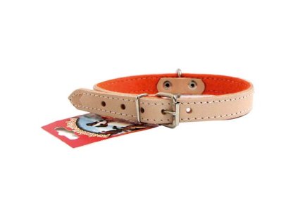 COBBYS PET Obojok z pravej kože podšívaný malý 25cm