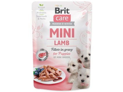 Kapsička Brit Care Mini jahňa, filety v omáčke 85g