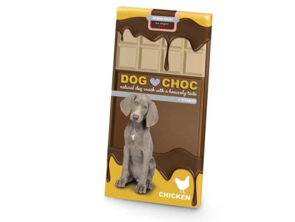 DUVO+ DOG CHOC Chicken 100g čokoláda pre psov bez cukru kuracia