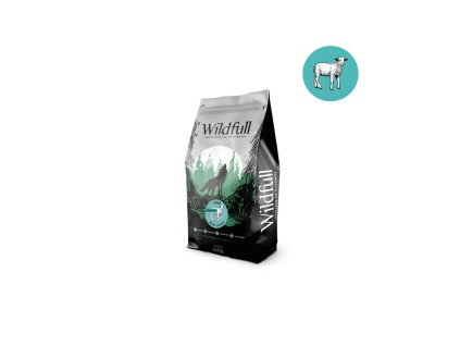 wildfull dog adult mini size gf lamb pumpkin 500g
