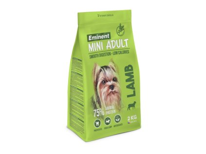 eminent adult mini lamb 2 kg granule pre malych psov 8591184004424