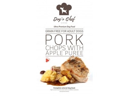 dogs chef pork chops with apple puree adult 6 kg 8588007416519