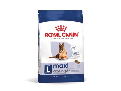 royal canin maxi adult 8 granule pre dospelych starnucich psov velkych plemien starsich ako osem rokov 281