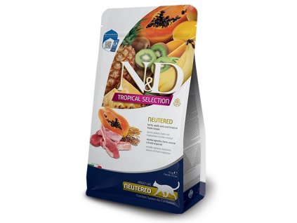 Farmina ND Cat TROPICAL SELECTION AG Adult neutered lamb 10 kg 8010276042149