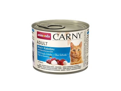 animonda carny adult hovadzie treska a petrzlen 200g