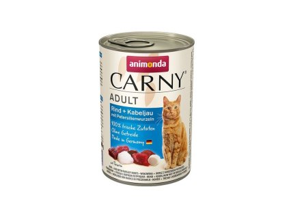 animonda carny adult hovadzie treska a petrzlen 400g