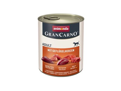 animonda grancarno original adult bravcove a hydinove srdcia 800g