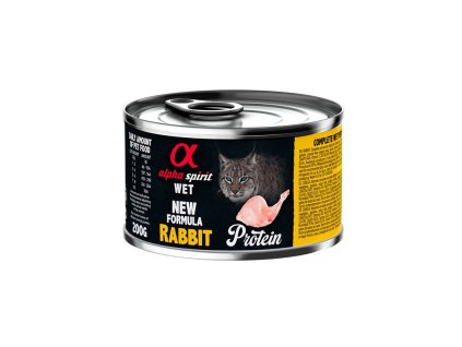 alpha spirit cat adult rabbit protein 200g
