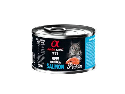 alpha spirit cat adult salmon protein 200g