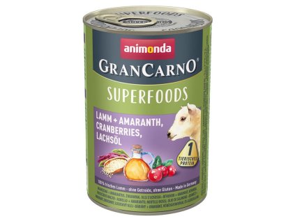 animonda grancarno superfoods jahnacie amarant brusnice a lososovy olej 400g
