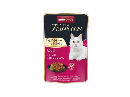 animonda vom feinsten adult cat telacie a kuracie filety 85g