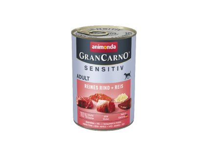 animonda grancarno sensitiv adult hovadzie s ryzou 400g