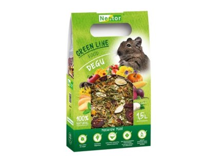 NESTOR GreenLine PREMIUM PLUS Degu 1500ml/460g prémiové krmivo pre degu