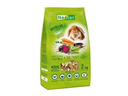 NESTOR GreenLine PREMIUM PLUS Rabbit 2kg prémiové krmivo pre králiky
