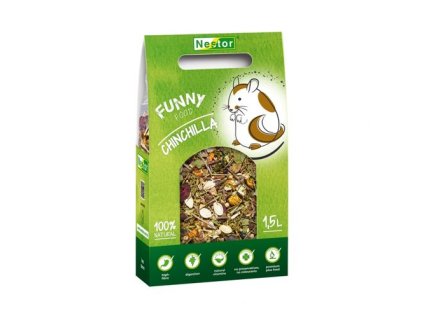 NESTOR FUNNY PREMIUM PLUS Chinchilla 1500ml/400g prémiové krmivo pre činčily