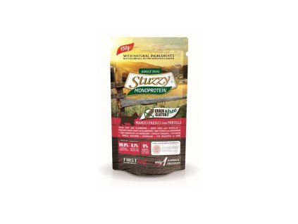 stuzzy monoprotein hovadzie s cucoriedkami 150g