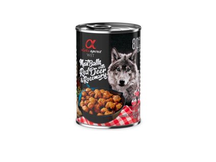 alpha spirit meatballs jelen s rozmarinom 400g