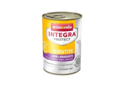 animonda integra protect dog sensitive jahnacie s amarantom 400g