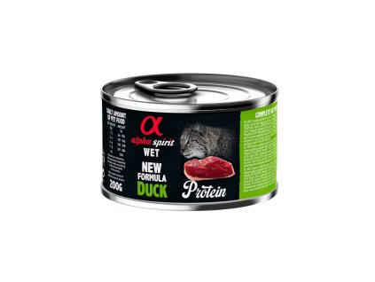 alpha spirit cat adult duck protein 200g