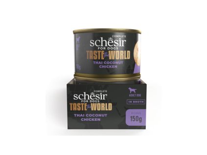 schesir dog taste the world thai coconut chicken 150g