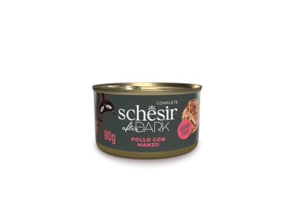 schesir cat after dark kuracie filety s hovaedzim 80g