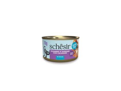 schesir filety z makrely a sardinky s kalmarmi v omacke 70g