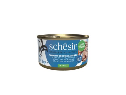 schesir jelly cat tuniak s sardinkami 85g