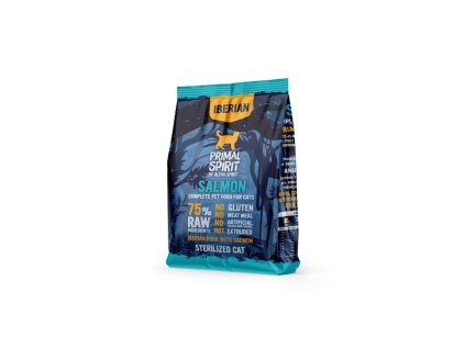 primal spirit iberian sterilized cat 75 salmon 1kg