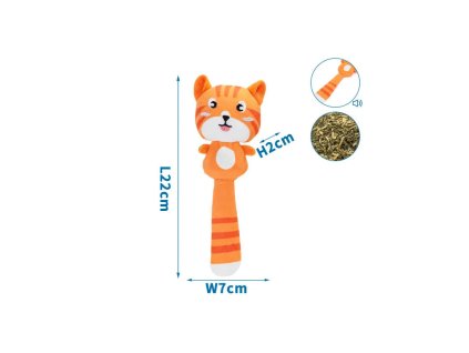 plysova hracka pre macku nobleza s cat nip tiger 22cm