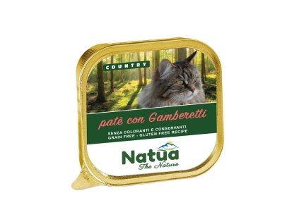 natua country adult cat krevety pate 100g