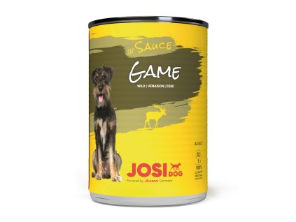 JosiDog konzerva Dog Game in Sauce 415 g 4032254774037