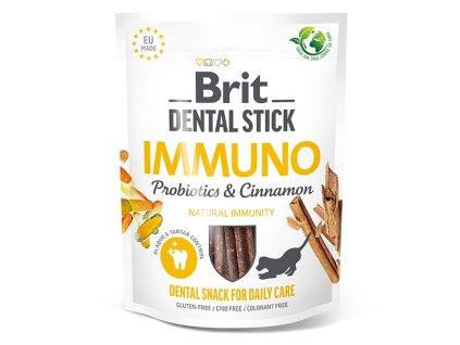 Brit Dental stick dental with immuno with probiotics cinnamon 7ks 251 g 8595602564378