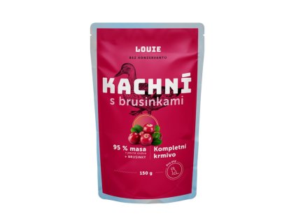 Kapsicka LOUIE kacacie s brusnicami 150 g 8595174307045