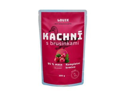 Kapsicka LOUIE kacacie s brusnicami 300 g 8595174307052