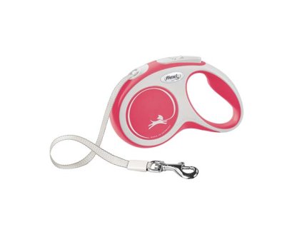 Vodítko Flexi New Comfort páska S 5 m červené (do 15 kg)