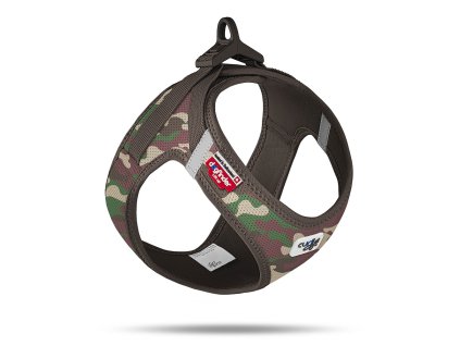 CURLI Postroj pre psov so sponou Air-Mesh Camo, 2XS, 2-4 kg