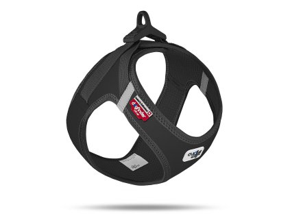 CURLI Postroj pre psov so sponou Softshell Black 3XS, 1,5-3 kg