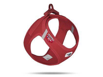 CURLI Postroj pre psov so sponou Softshell Red 2XS, 2-4 kg