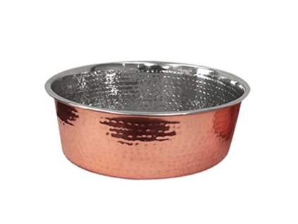 LES FILOUS Hammered & Copper plated Bowl, 11cm, 280ml