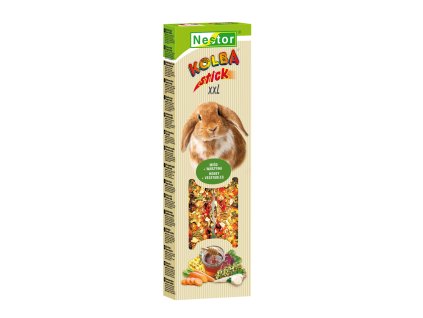 NESTOR Tyčinky XXL pre veľké hlodavce a zajace s medom a zeleninou 2ks / 150g